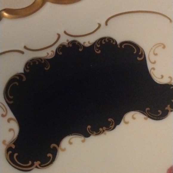 Reichenbach Porcelain Floral Cobalt Plate - Picture 4 of 6